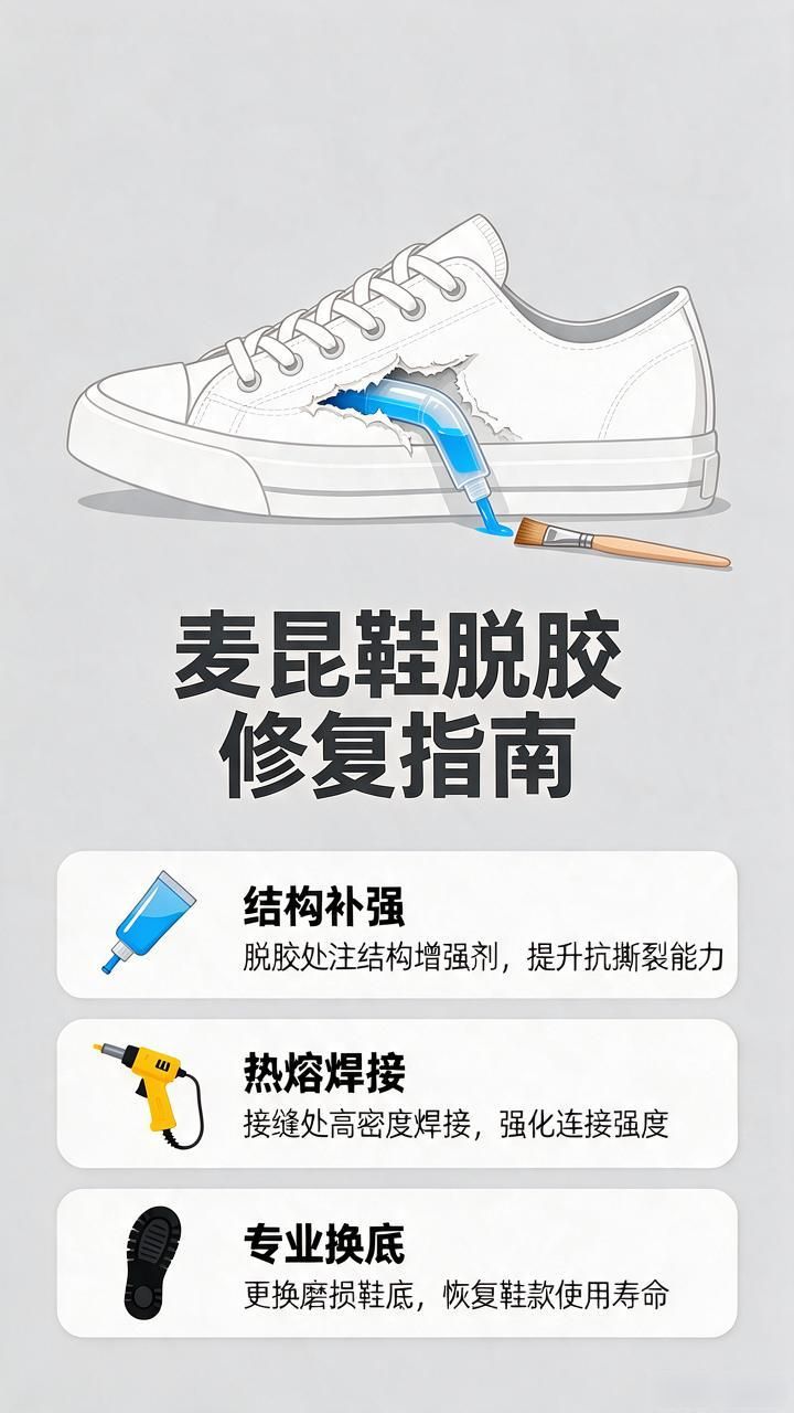 麦昆鞋修复翻新换底脱胶开线_麦昆鞋脱胶修复原理_麦昆鞋开线修复工艺