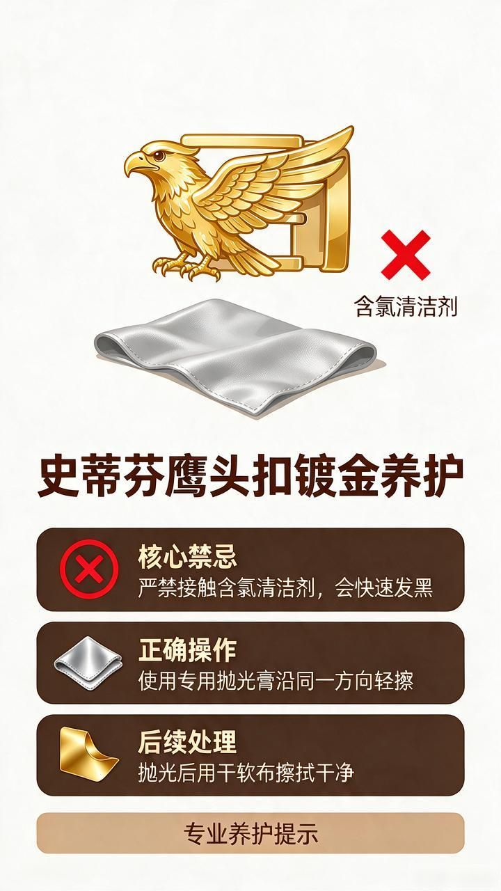 史蒂芬鹰头腰带皮带扣头维修修复翻新抛光打磨镀金_史蒂芬鹰头造型皮带扣头修复_鹰头皮带扣头镀金层保养
