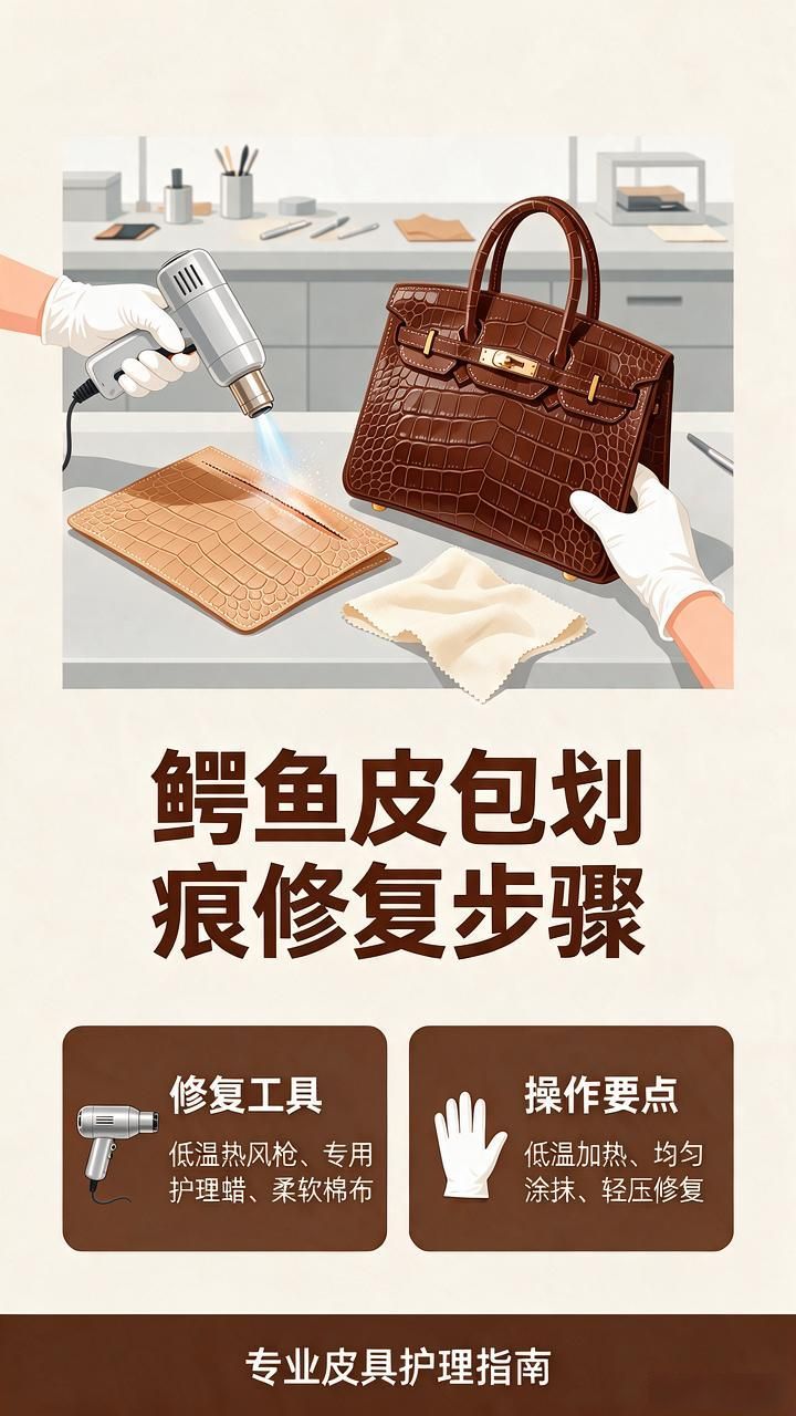 爱马仕鳄鱼皮包包清洗护理维修_爱马仕鳄鱼皮护理清洁技巧_鳄鱼皮包日常清洗保养修复方法