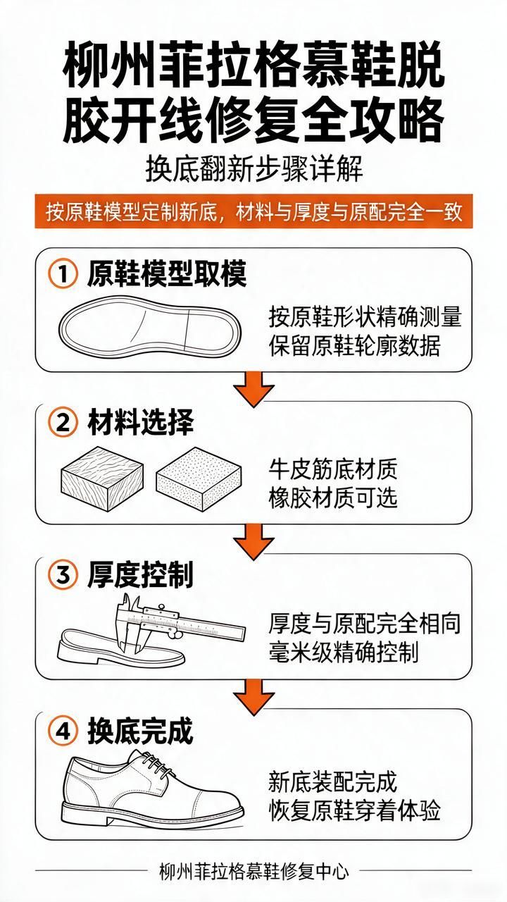 菲拉格慕鞋子修复_菲拉格慕鞋修复翻新换底脱胶开线_菲拉格慕脱胶处理方法